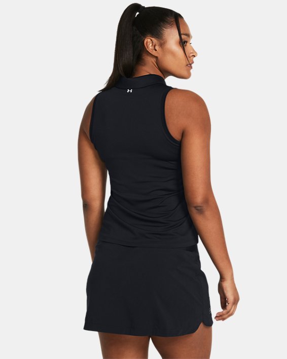 Women's UA Playoff Sleeveless Polo in Black image number 1